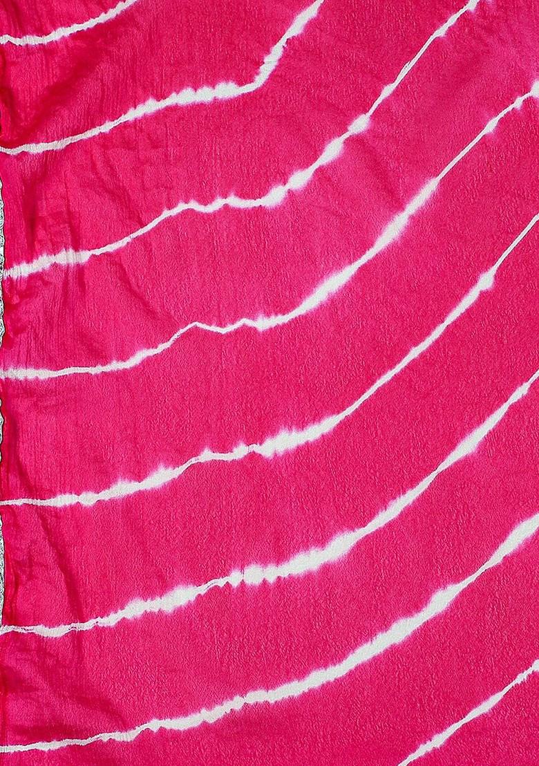 Pink Leheriya Dupatta