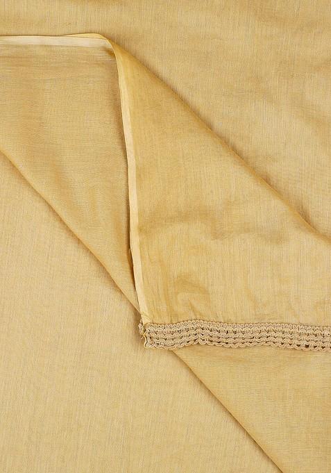 Khaki Pure Cotton Dupatta