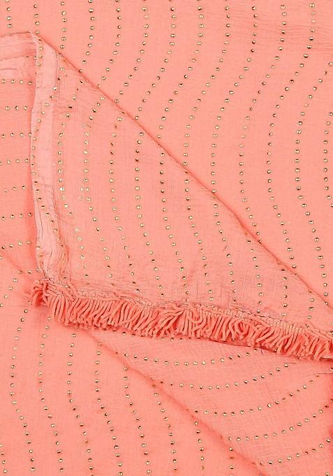 Embroidered Chiffon Dupatta