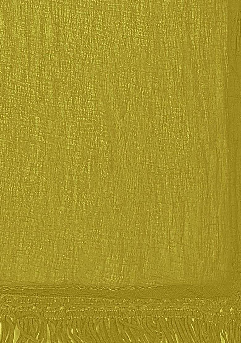 Chiffon Dupatta With Fringed Border