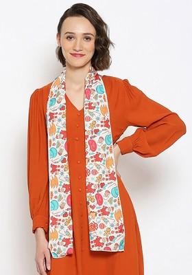 Women Multicoloured Printed Scarf