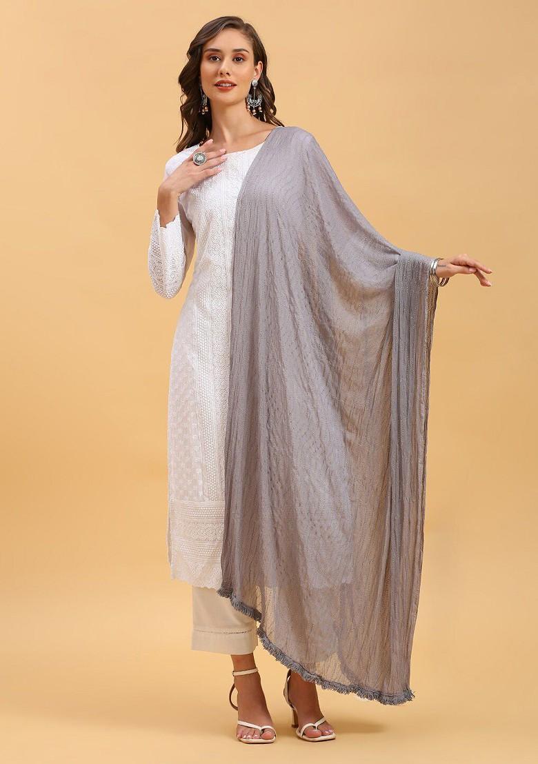 Embroidered Chiffon Dupatta