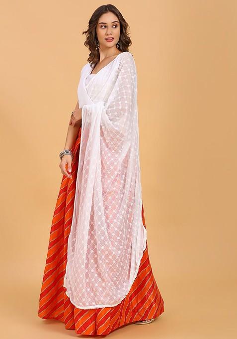 Embroidered Chiffon Dupatta