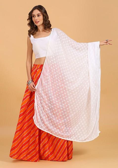 Embroidered Chiffon Dupatta