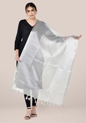 Tissue Silk Dupatta With Sequinned