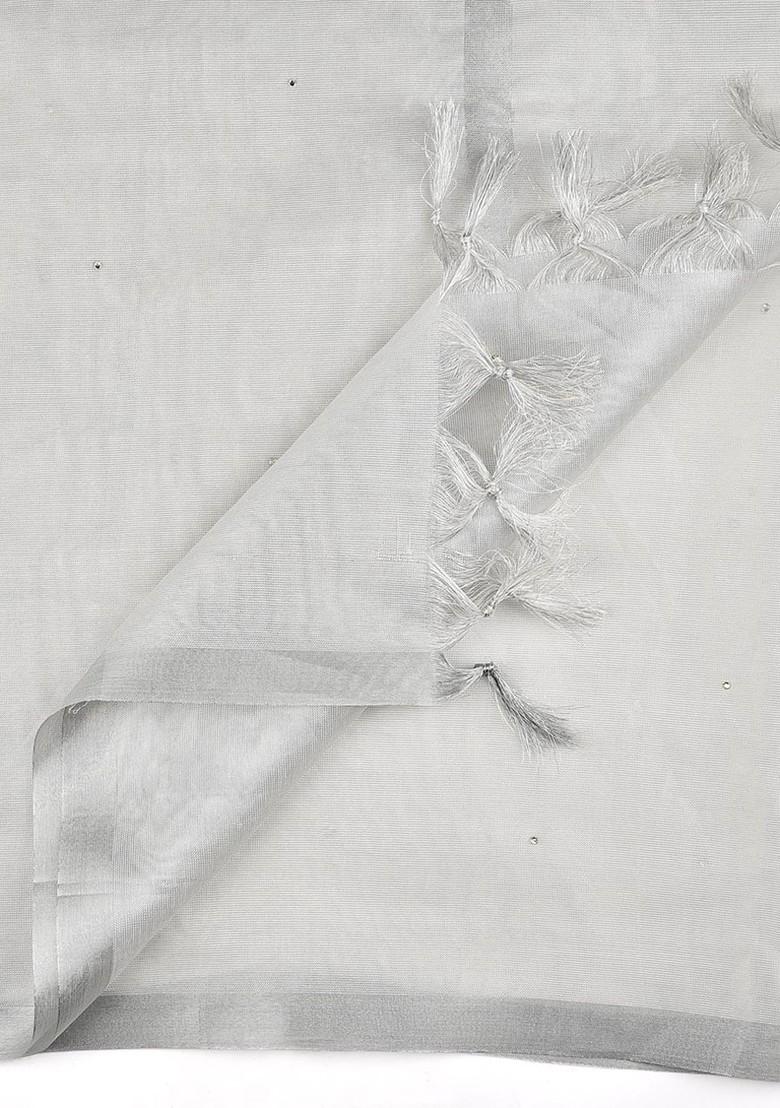 Tissue Silk Dupatta With Sequinned