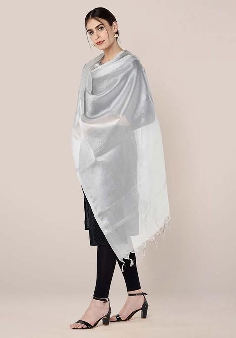Tissue Silk Dupatta With Sequinned