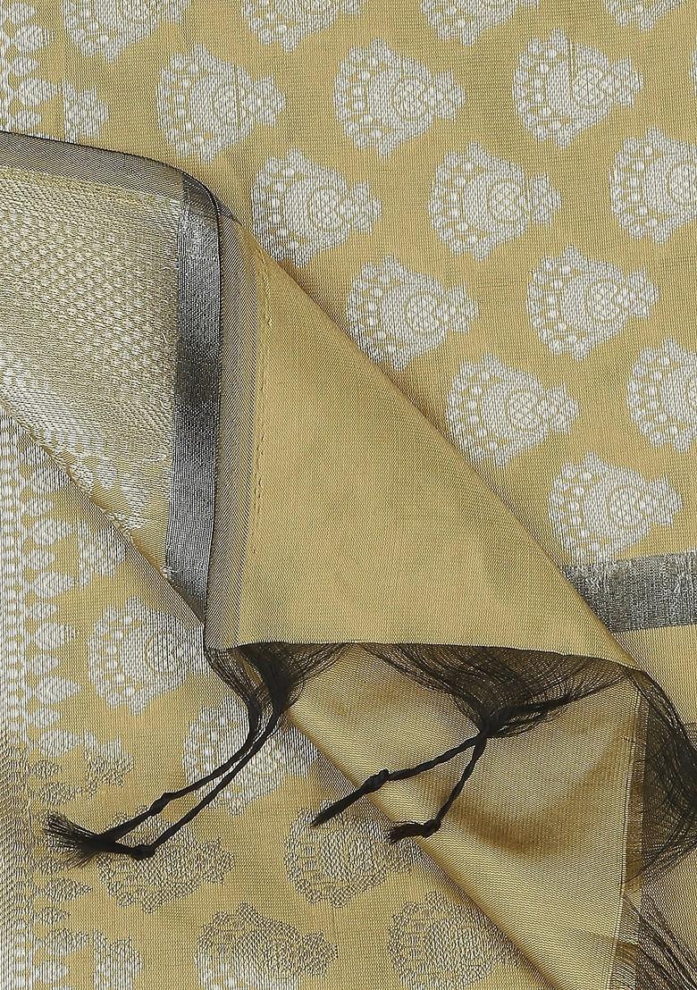 Ethnic Motifs Woven Designed Banarasi Silk Dupatta