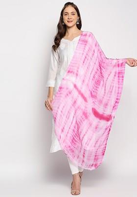 Dyed Shibori Dupatta