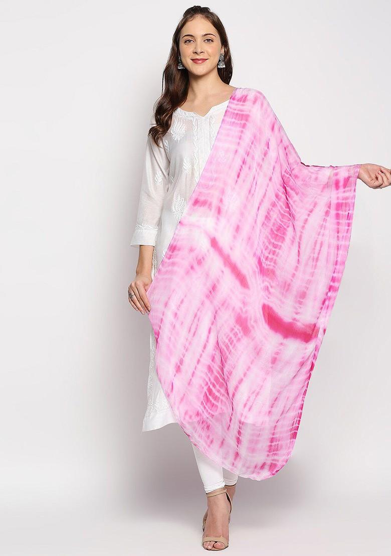 Dyed Shibori Dupatta
