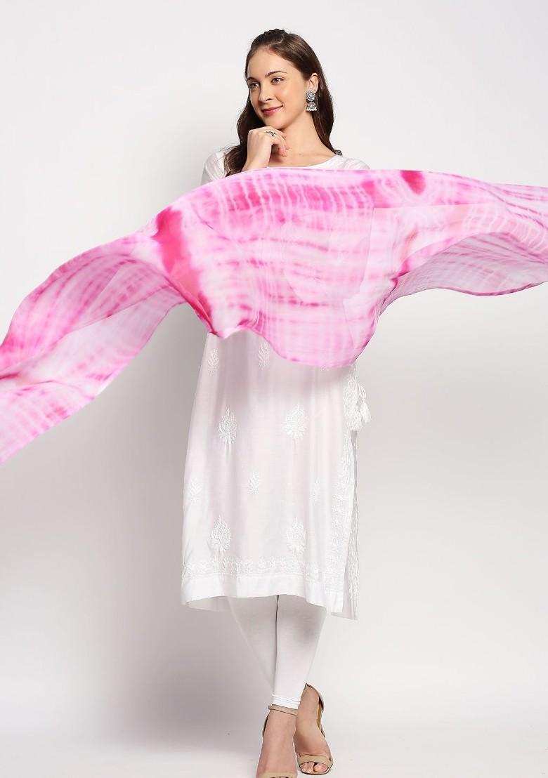 Dyed Shibori Dupatta