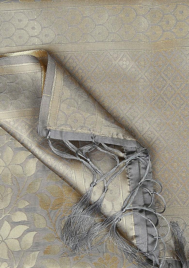 Floral Woven Design Banarasi Silk Dupatta