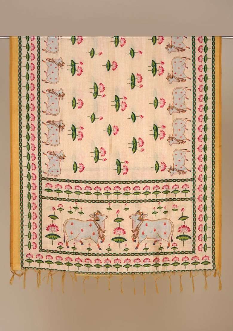 Ethnic Motifs Printed Dupatta - Indya