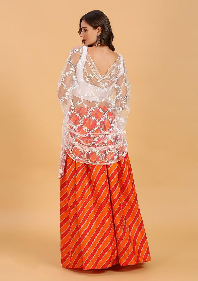 Embroidered Net Dupatta