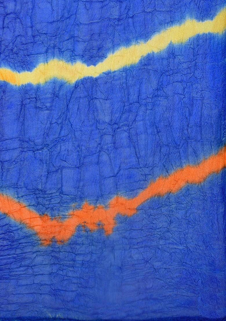 Multicoloured And Orange Leheriya Dupatta