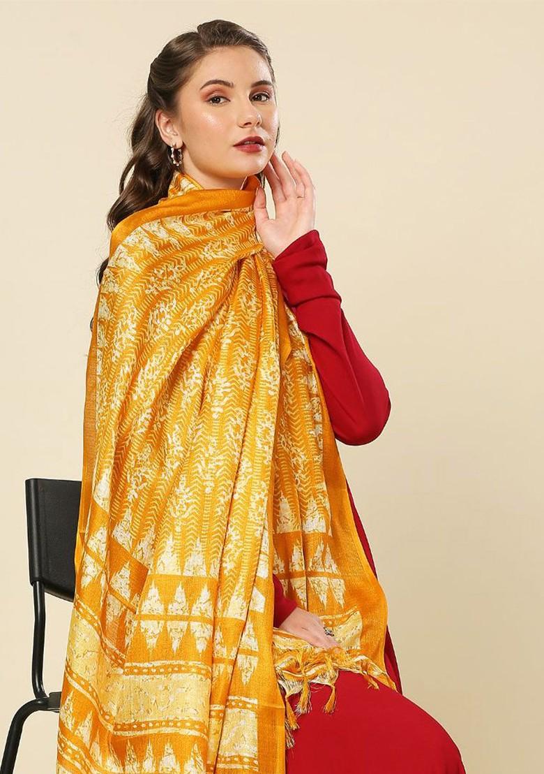 Ethnic Motifs Printed Art Silk Dupatta
