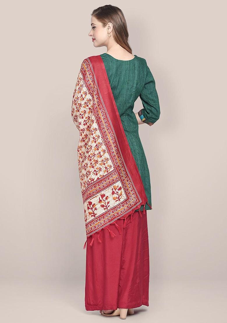 Ethnic Motifs Printed Art Silk Batik Dupatta