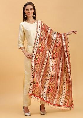 Ethnic Motifs Printed Art Silk Dupatta