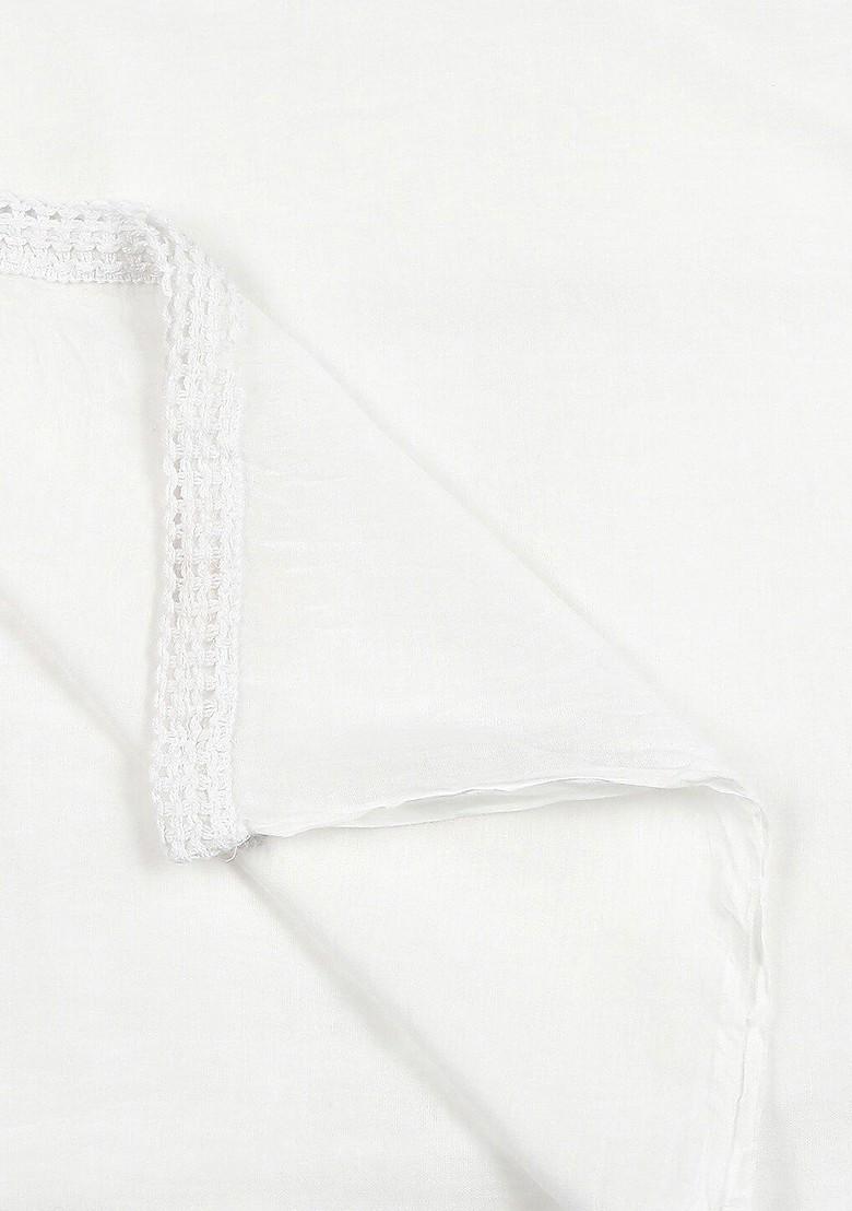 White Printed Dupatta