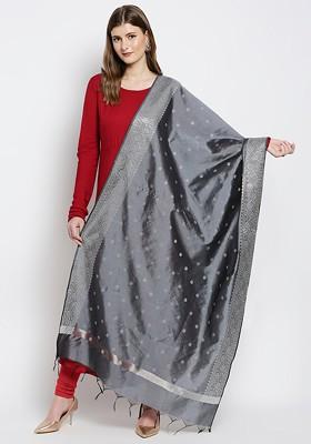 Ethnic Motifs Woven Design Dupatta