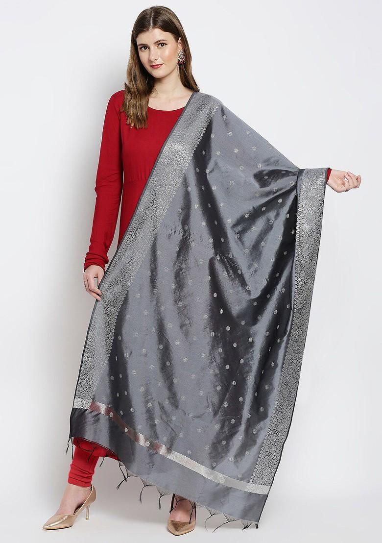 Ethnic Motifs Woven Design Dupatta