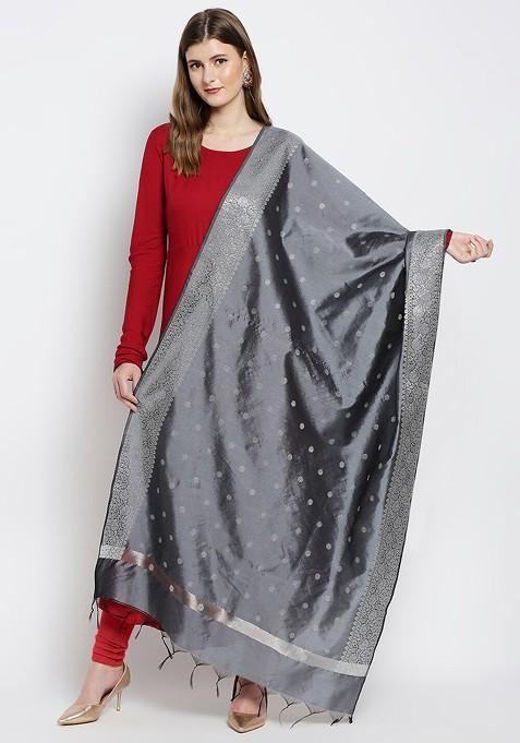 Ethnic Motifs Woven Design Dupatta