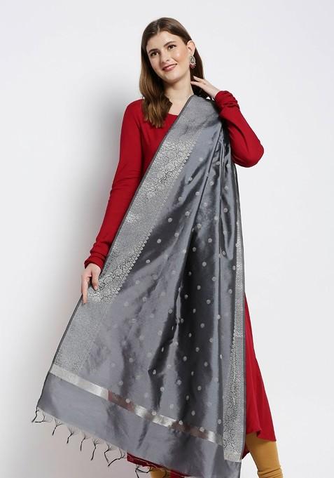 Ethnic Motifs Woven Design Dupatta