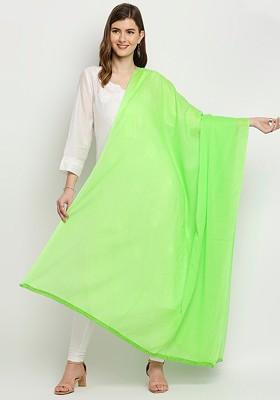 Green Pure Cotton Dupatta