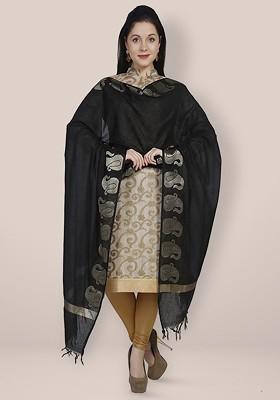 Ethnic Motifs Woven Design Dupatta