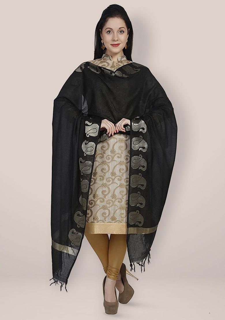 Ethnic Motifs Woven Design Dupatta