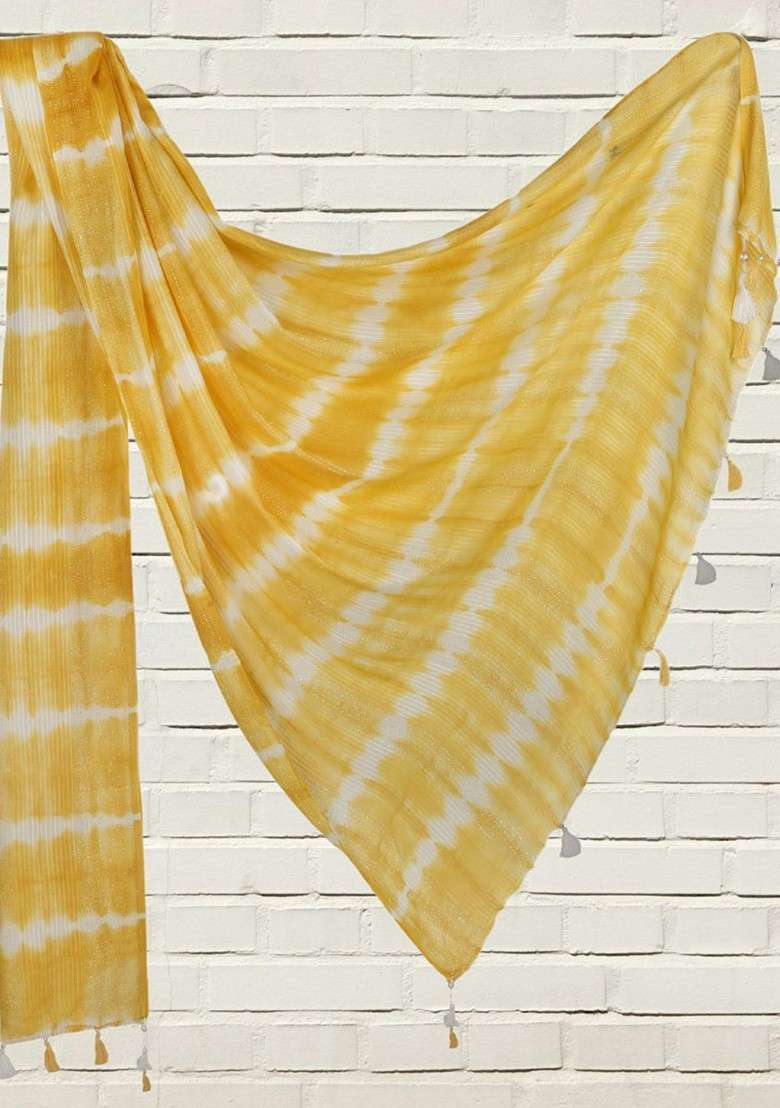 Women Woven Design Stole - Indya