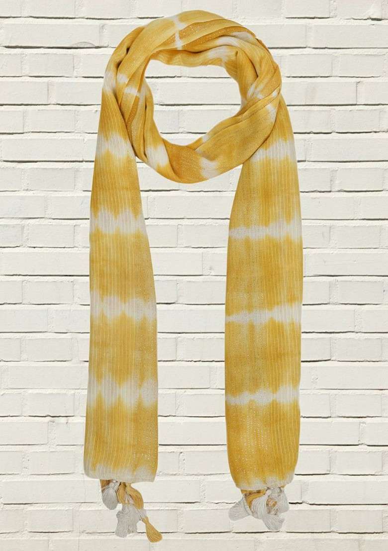 Women Woven Design Stole - Indya