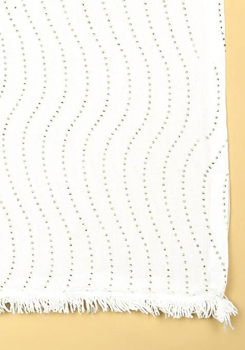 Embroidered Chiffon Dupatta