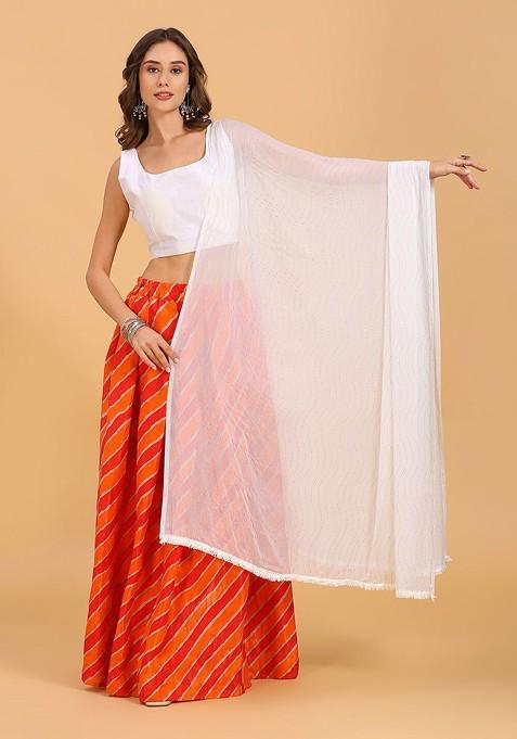 Embroidered Chiffon Dupatta