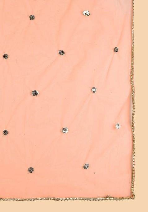 Embellished Sequinned Net Dupatta