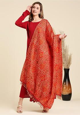 Bandhini Printed Art Silk Dupatta