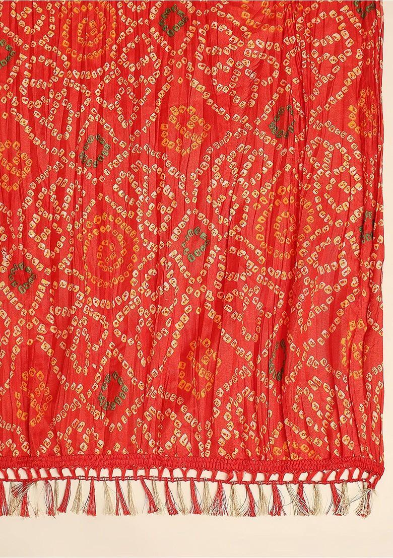 Bandhini Printed Art Silk Dupatta