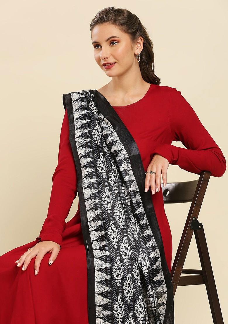 Ethnic Motifs Printed Tasselled Dupatta