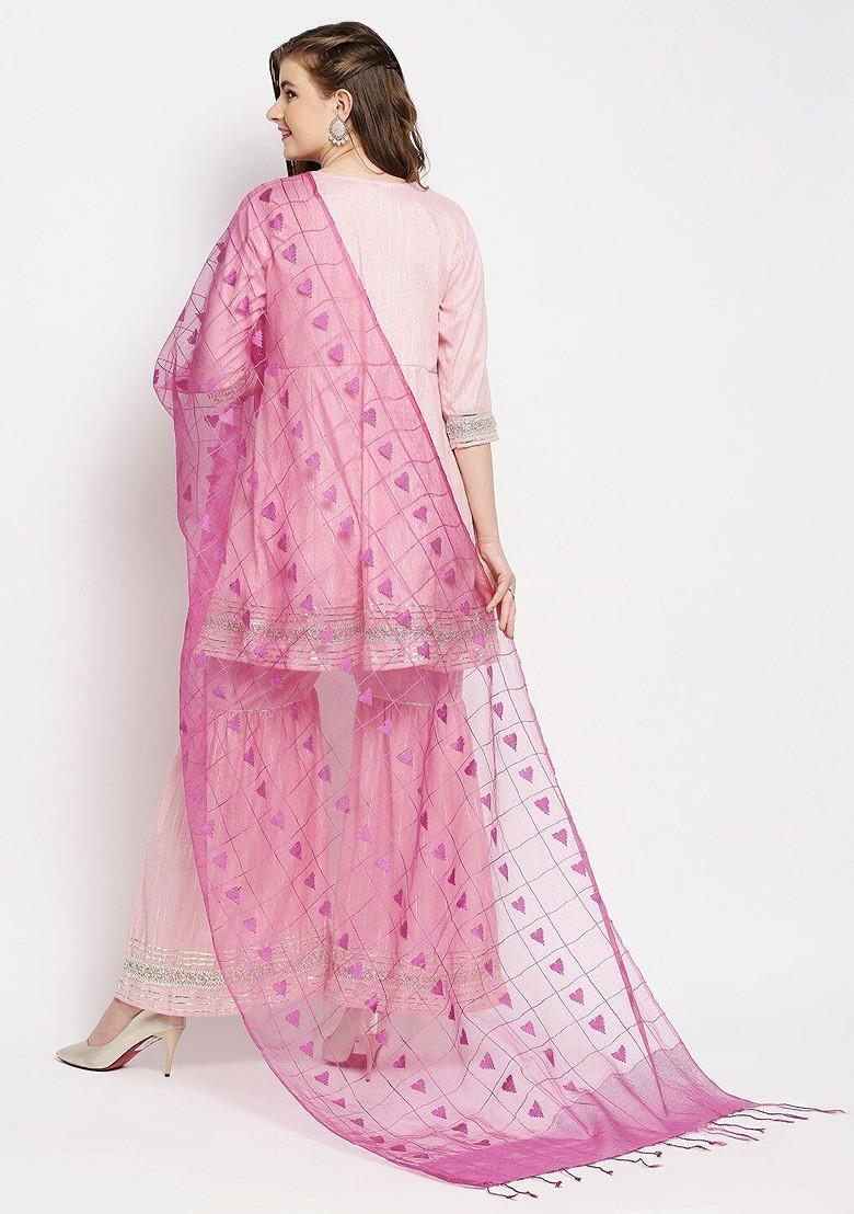 Woven Design Organza Dupatta