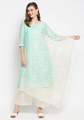 Woven Design Organza Dupatta