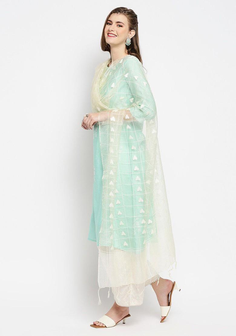 Woven Design Organza Dupatta