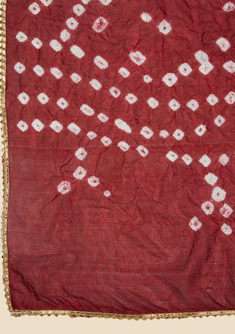 Women Embellished Bandhini Printed Stole