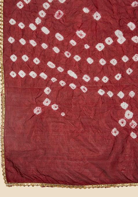 Women Embellished Bandhini Printed Stole