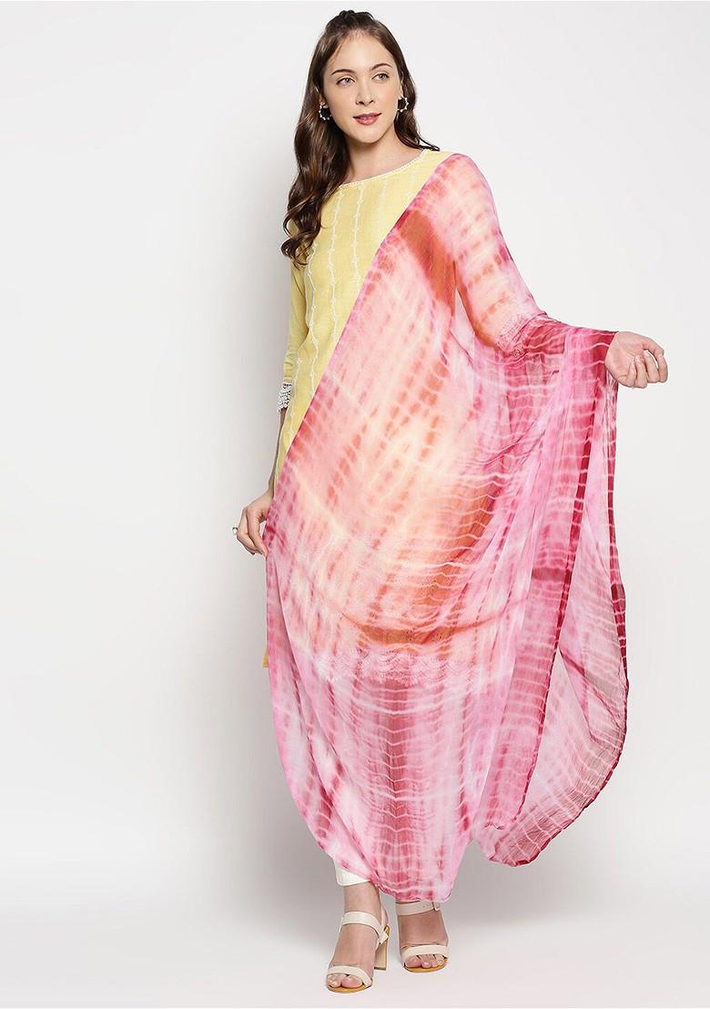 Dyed Shibori Dupatta