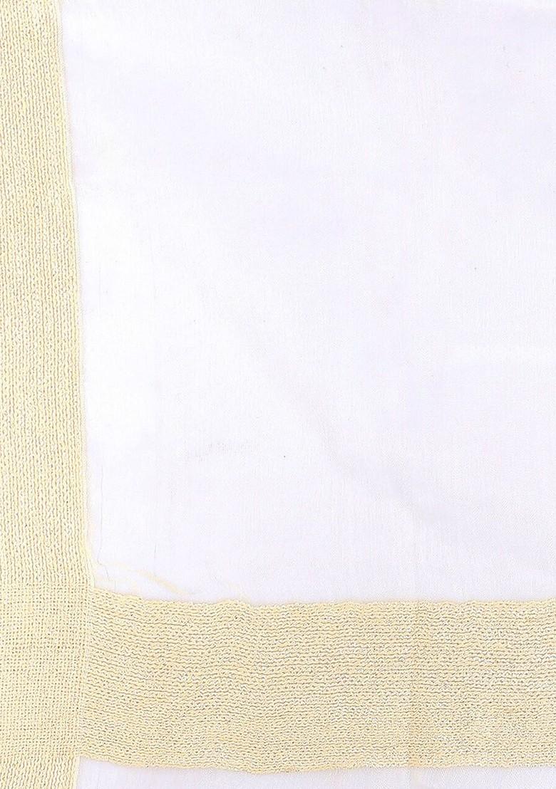 Men Beige Organza Dupatta