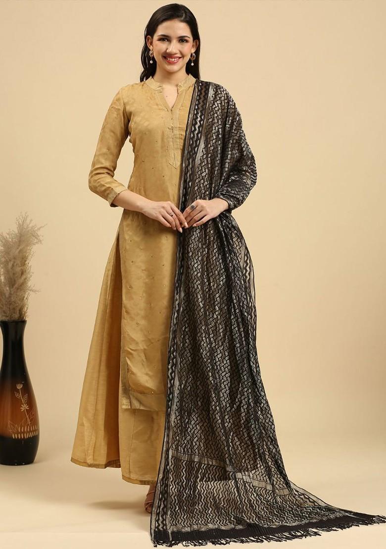 Ethnic Motifs Woven Design Dupatta