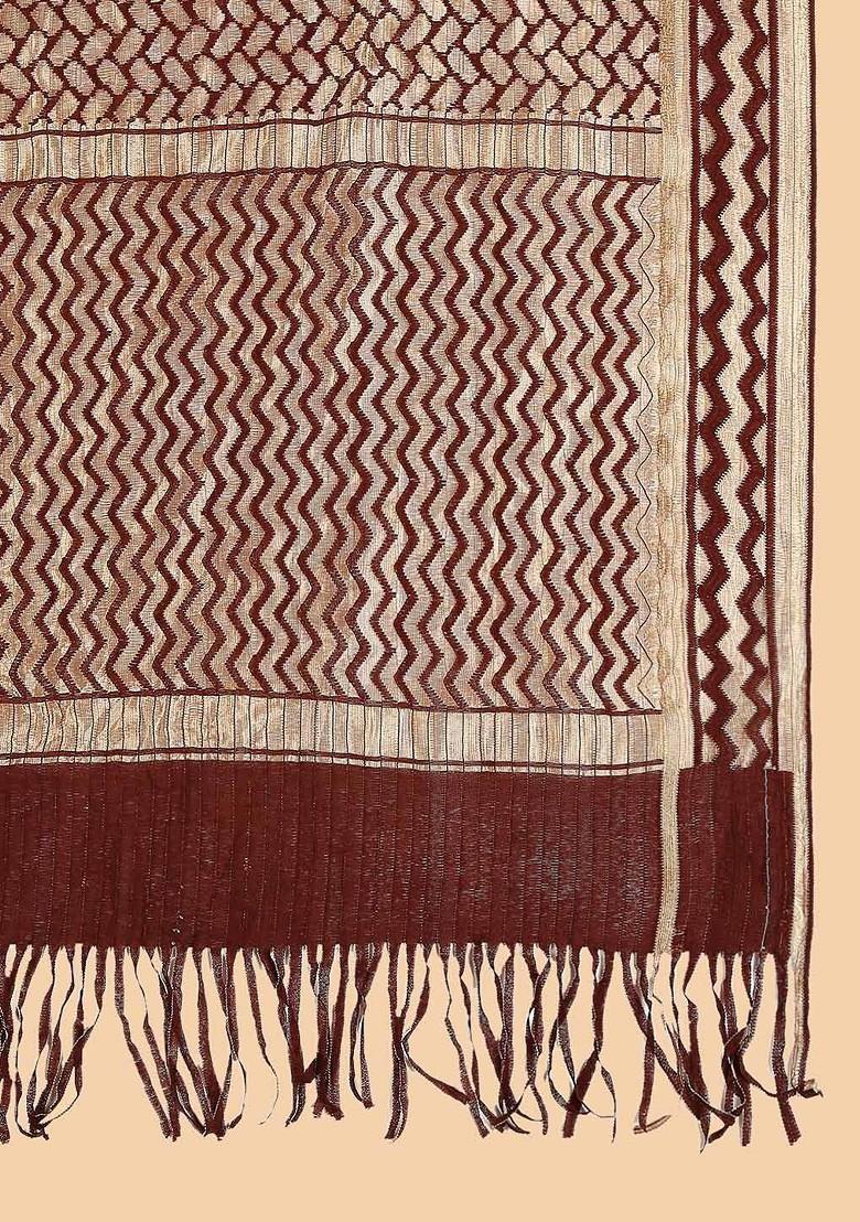 Ethnic Motifs Woven Design Dupatta
