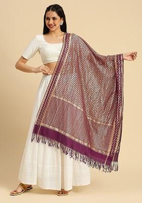 Woven Design Zari Dupatta