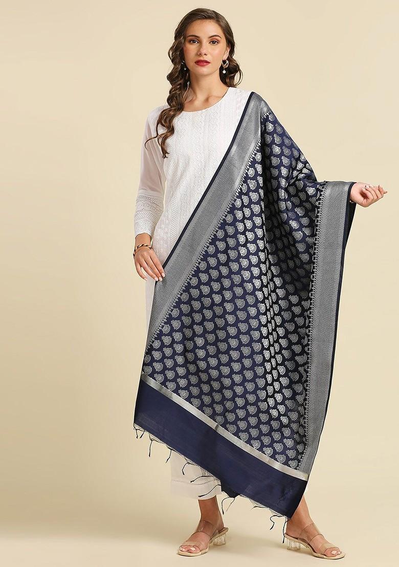 Ethnic Motifs Woven Design Dupatta