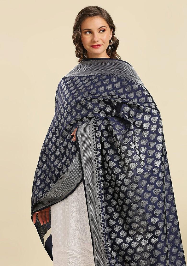 Ethnic Motifs Woven Design Dupatta
